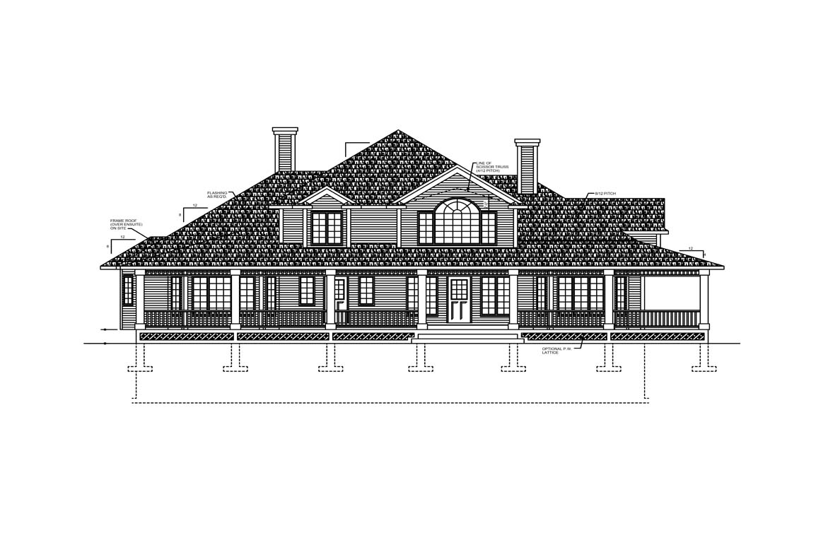 Home plan front elevation
